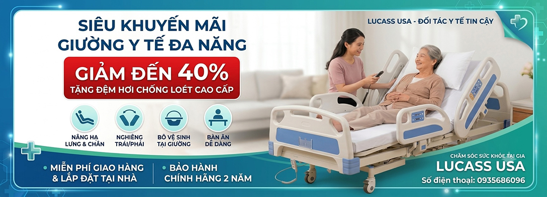 Giường Bệnh Nhân Giường Y Tế Cho Người Già, Xe Lăn Tay Xe Lăn Điện LUCASS