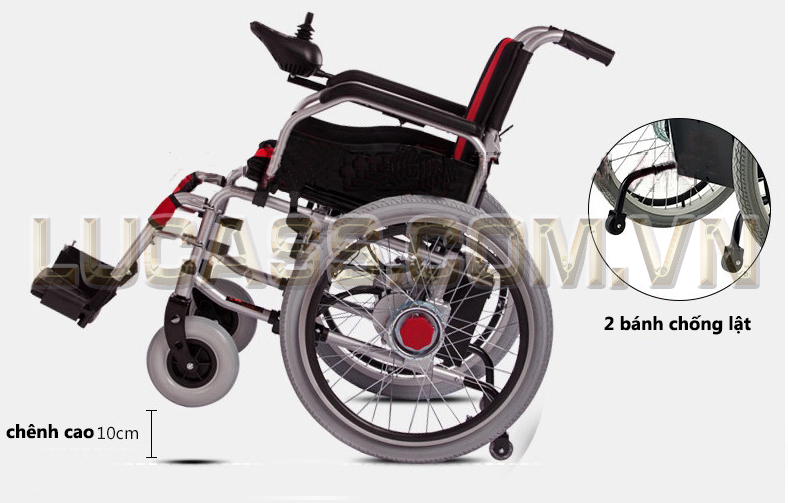 xe lăn điện XE-110A leo dốc