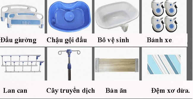 Chức năng giường y tế điện cơ đa năng A89-03 3